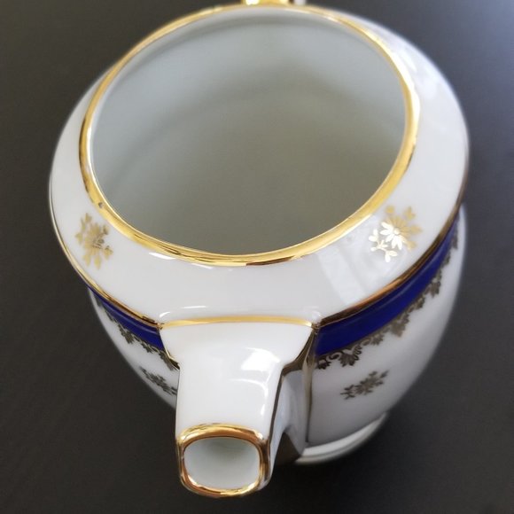 Limoges France Porcelain d'art & More ~ Sugar Bowl, Creamer, Cups and Saucers - Picture 13 of 16